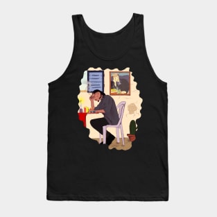 A Sip of Serenity: Homage to Picasso" By Bijotann Tank Top